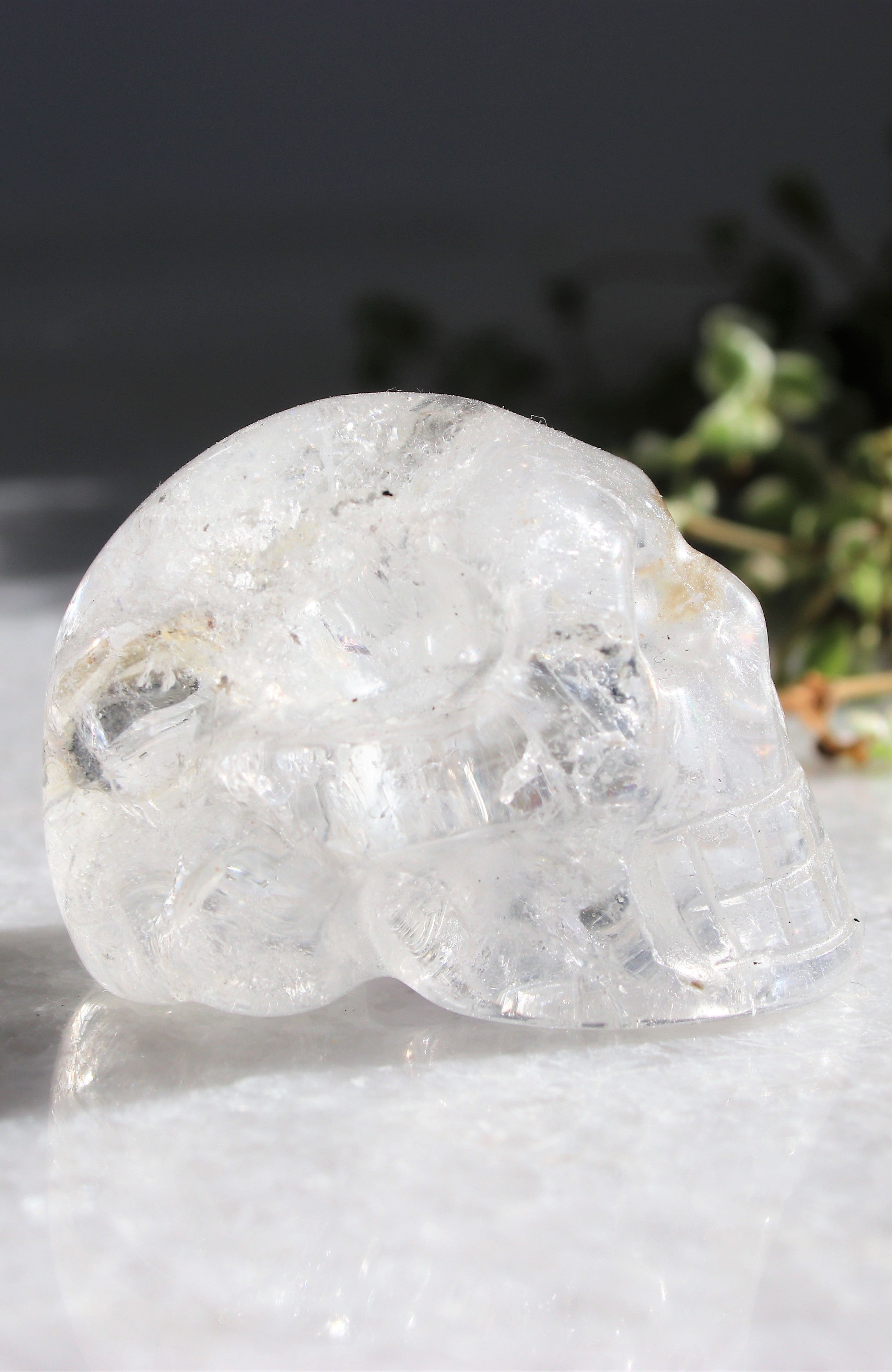 Black Tibetan Quartz Skull AA